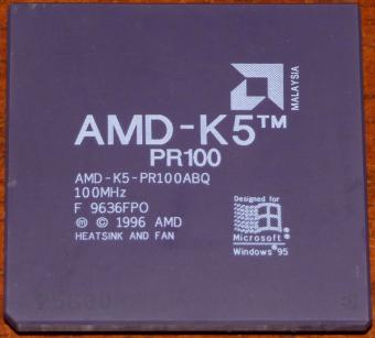 AMD-K5 100MHz CPU PR100ABQ Malaysia 1996